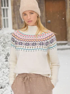 Joules Alba Fair Isle Jumper Cream