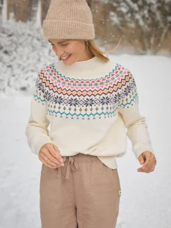 Joules Alba Fair Isle Jumper Cream