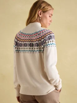 Joules Alba Fair Isle Jumper Cream