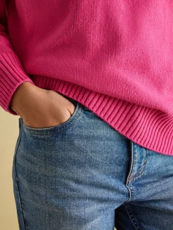 Clearance Joules Alba Fair Isle Jumper Pink