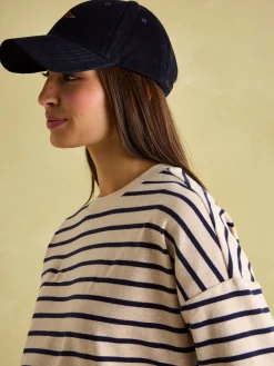 Joules Amelia Top with 3/4 Length Sleeves Oat