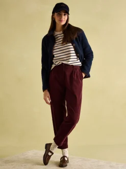 Joules Amelia Top with 3/4 Length Sleeves Oat