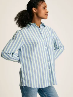 Joules Amilla Cotton Shirt Blue/White