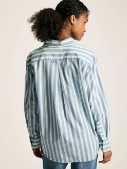 Joules Amilla Cotton Shirt Blue/White