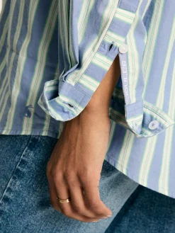 Joules Amilla Cotton Shirt Blue/White