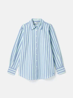 Joules Amilla Cotton Shirt Blue/White