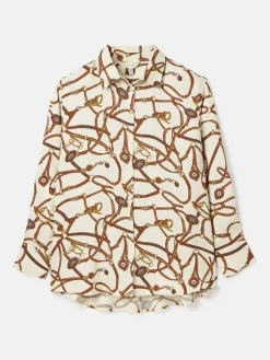 Best Joules Amilla Cream Multi Satin Shirt CreamMulti