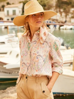 Sale Joules Amilla 100% Linen Shirt Multi