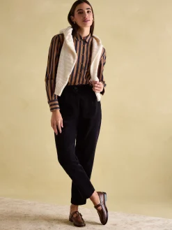 Sale Joules Amilla Navy & Tan Stripe Shirt Navy&Tan