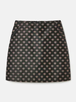 Sale Joules Annalise Jacquard A-Line Skirt Black