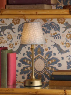 Outlet Joules Apsley Blue Print Rechargable LED Lamp BluePrint