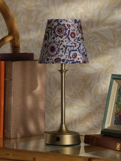 Sale Joules Apsley Blue Print Rechargable LED Lamp BluePrint