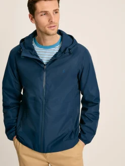 Joules Arlow Navy Blue Lightweight Waterproof Coat NavyBlue