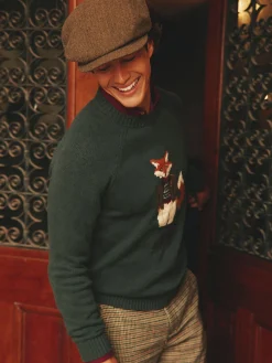 Joules Ashby Flat Cap Brown