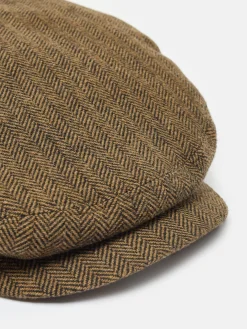 Joules Ashby Flat Cap Brown