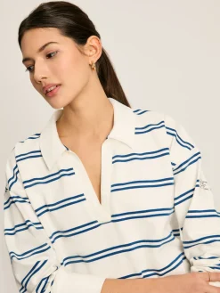 Online Joules Bayside Cotton Deck Shirt Cream/Navy