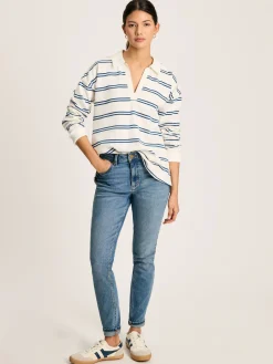 Online Joules Bayside Cotton Deck Shirt Cream/Navy