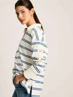 Online Joules Bayside Cotton Deck Shirt Cream/Navy