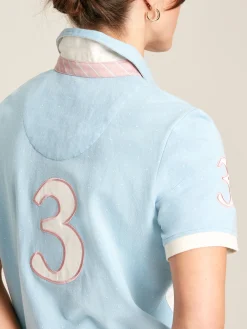 Sale Joules Beaufort Short Sleeve Cotton Polo Shirt Blue