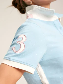 Sale Joules Beaufort Short Sleeve Cotton Polo Shirt Blue