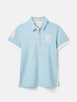 Sale Joules Beaufort Short Sleeve Cotton Polo Shirt Blue