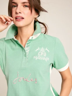 Sale Joules Beaufort Short Sleeve Cotton Polo Shirt Green