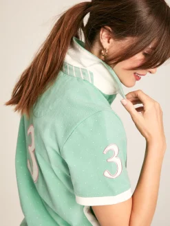 Sale Joules Beaufort Short Sleeve Cotton Polo Shirt Green