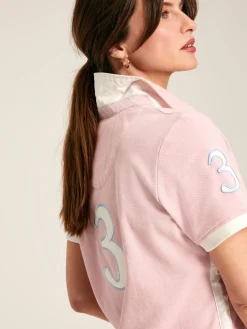 Sale Joules Beaufort Short Sleeve Cotton Polo Shirt Pink