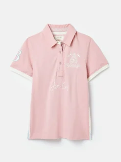 Sale Joules Beaufort Short Sleeve Cotton Polo Shirt Pink