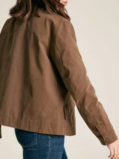 Sale Joules Belfield Shower Resistant Dry Wax Jacket Brown