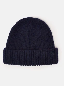 New Joules Berwick Beanie Hat Navy
