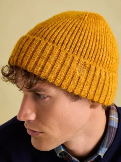 Online Joules Berwick Beanie Hat Yellow
