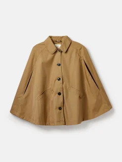Discount Joules Bibury Tan Brown Waterproof Cape Coat TanBrown