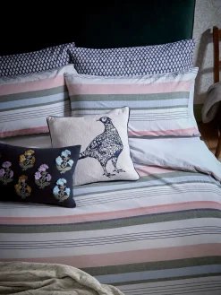 Outlet Joules Bohemian Stripe Cover Set Black