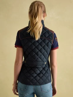 Online Joules Blair Braemar Diamond Quilted Gilet Navy