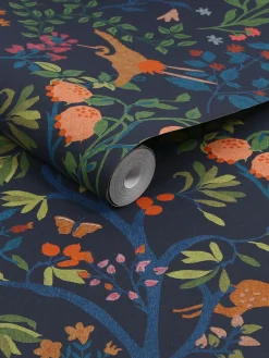 Clearance Joules Enchanted Woodland 10M Wallpaper Blue