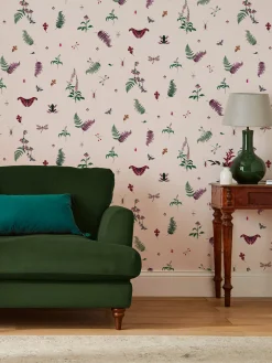 Outlet Joules Blush Creme Midnight Beasts 10M Wallpaper BlushCreme