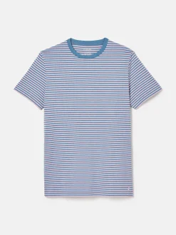 Online Joules Boathouse Pink Stripe Jersey Crew Neck T-Shirt PinkStripe