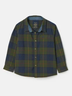 Clearance Joules Boys' Buchanan Checked Shirt Green