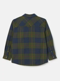 Clearance Joules Boys' Buchanan Checked Shirt Green