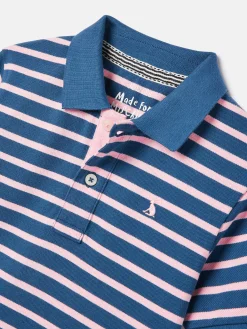 Best Joules Boys' Filbert Striped Pique Cotton Polo Shirt Pink