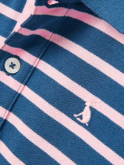 Best Joules Boys' Filbert Striped Pique Cotton Polo Shirt Pink