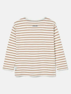 Discount Joules Boys' Jack Cream & Natural Stripe Artwork Top Cream&NaturalStripe
