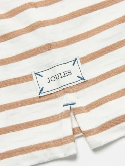 Discount Joules Boys' Jack Cream & Natural Stripe Artwork Top Cream&NaturalStripe