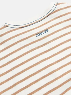 Discount Joules Boys' Jack Cream & Natural Stripe Artwork Top Cream&NaturalStripe