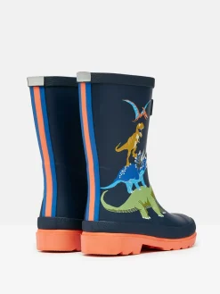 Outlet Joules Boys' Navy Dinosaur Printed Wellies NavyDinosaur