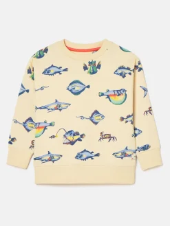 Online Joules Boys' Sea Air Printed Sweatshirt Neutral