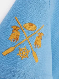 Hot Joules Boys' Tournament Rugby Jersey Polo Shirt Blue