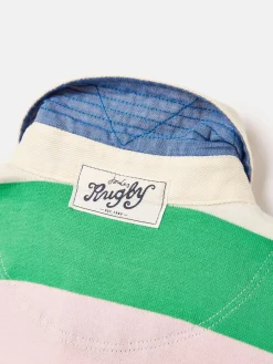 Joules Boys' Tournament Rugby Jersey Polo Shirt Green
