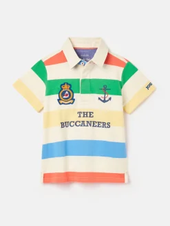 Clearance Joules Boys' Tournament Rugby Jersey Polo Shirt Multi